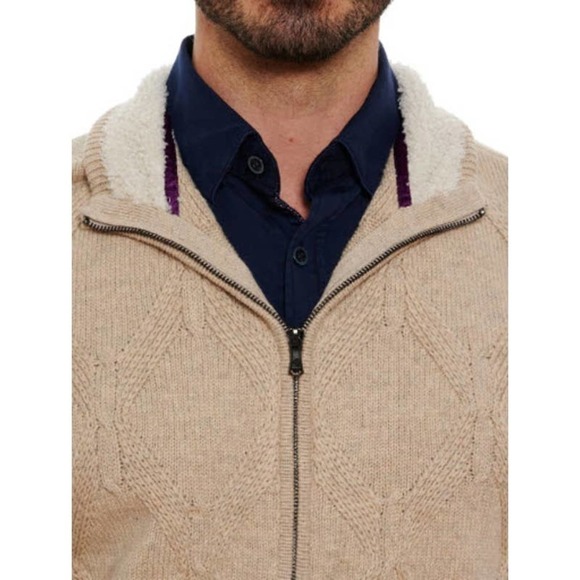 Robert Graham Designs Men's Bayswater Size L Full Zip Sweater - Picture 3 of 10